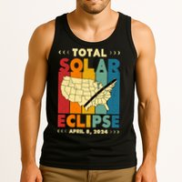 Solar Eclipse 2024 Total Solar Eclipse Vintage Retro Total Eclipse Tank Top