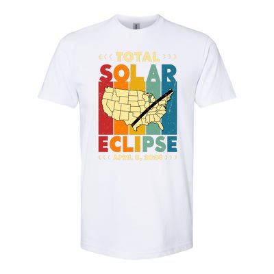 Solar Eclipse 2024 Total Solar Eclipse Vintage Retro Total Eclipse Softstyle® CVC T-Shirt