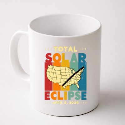 Solar Eclipse 2024 Total Solar Eclipse Vintage Retro Total Eclipse Coffee Mug