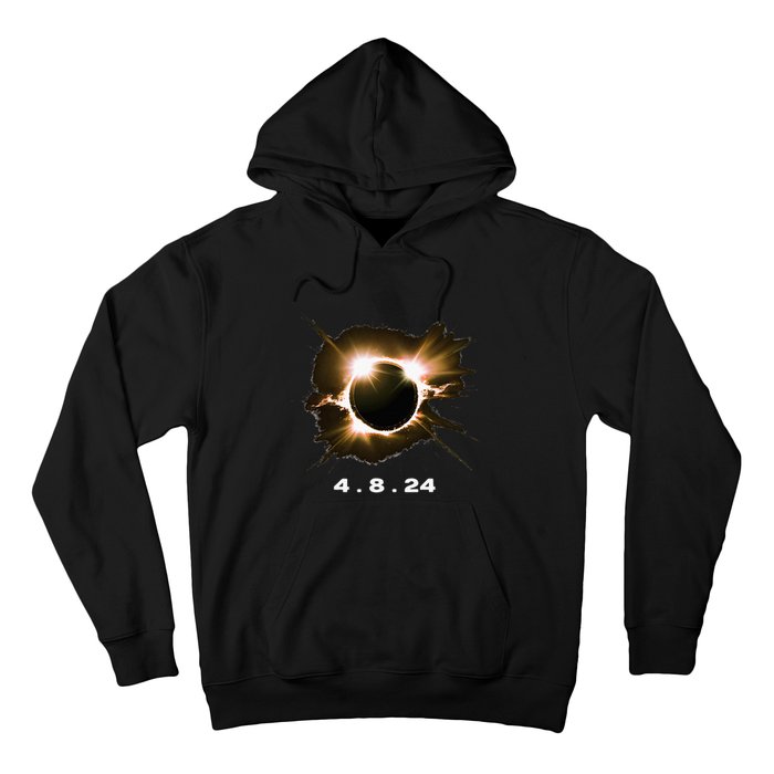 Solar Eclipse 4.8.24 Totality Event 2024 Souvenir Hoodie