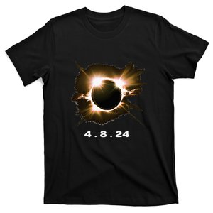 Solar Eclipse 4.8.24 Totality Event 2024 Souvenir T-Shirt