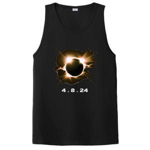 Solar Eclipse 4.8.24 Totality Event 2024 Souvenir PosiCharge Competitor Tank