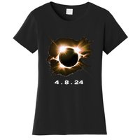 Solar Eclipse 4.8.24 Totality Event 2024 Souvenir Women's T-Shirt