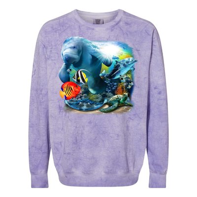 Sea Life - Classic Collage Colorblast Crewneck Sweatshirt