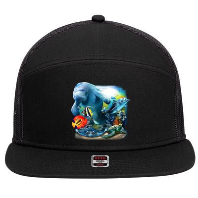 Sea Life - Classic Collage 7 Panel Mesh Trucker Snapback Hat