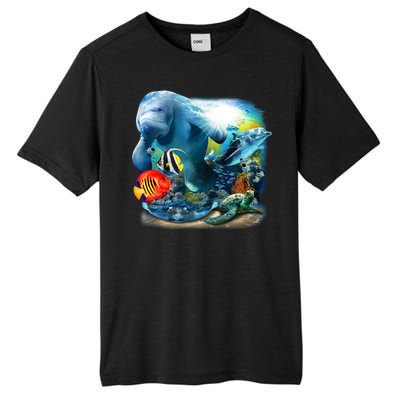 Sea Life - Classic Collage Tall Fusion ChromaSoft Performance T-Shirt