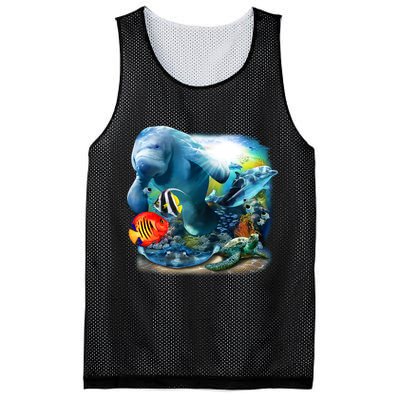 Sea Life - Classic Collage Mesh Reversible Basketball Jersey Tank