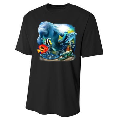 Sea Life - Classic Collage Performance Sprint T-Shirt