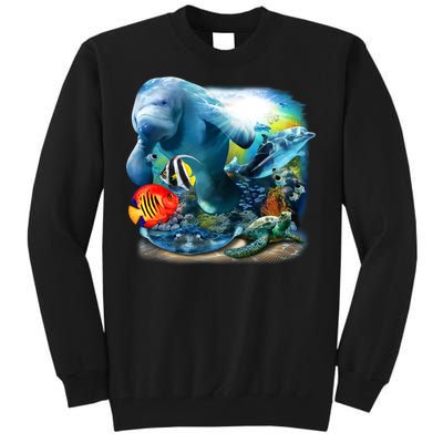 Sea Life - Classic Collage Tall Sweatshirt