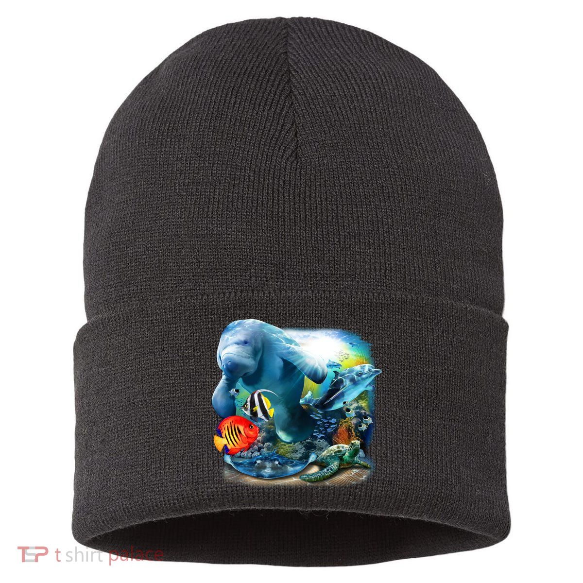 Sea Life - Classic Collage Sustainable Knit Beanie
