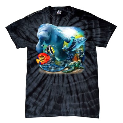 Sea Life - Classic Collage Tie-Dye T-Shirt