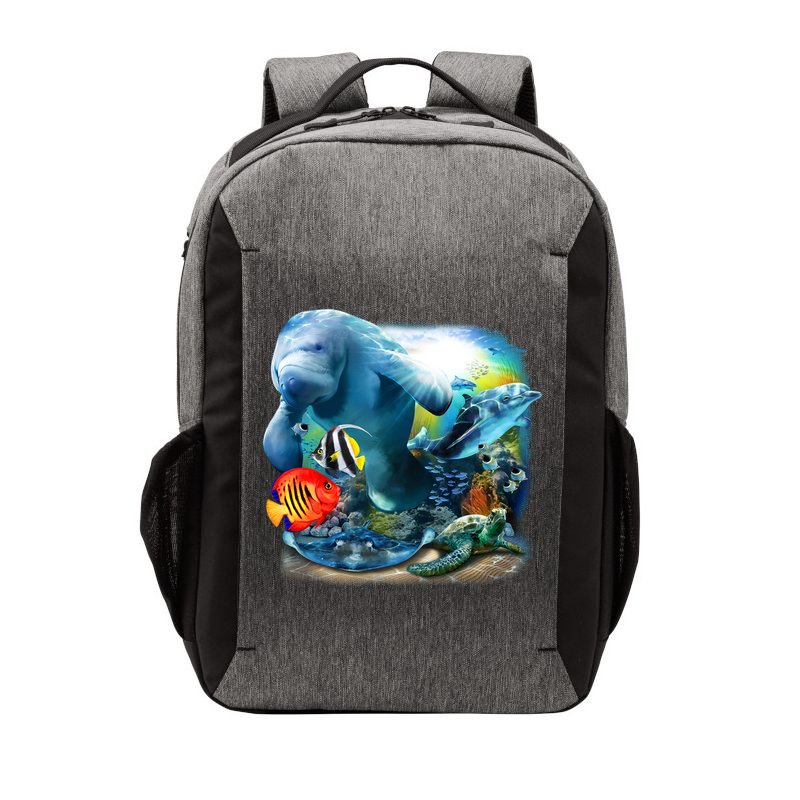 Sea Life - Classic Collage Vector Backpack