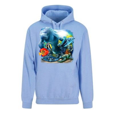 Sea Life - Classic Collage Unisex Surf Hoodie