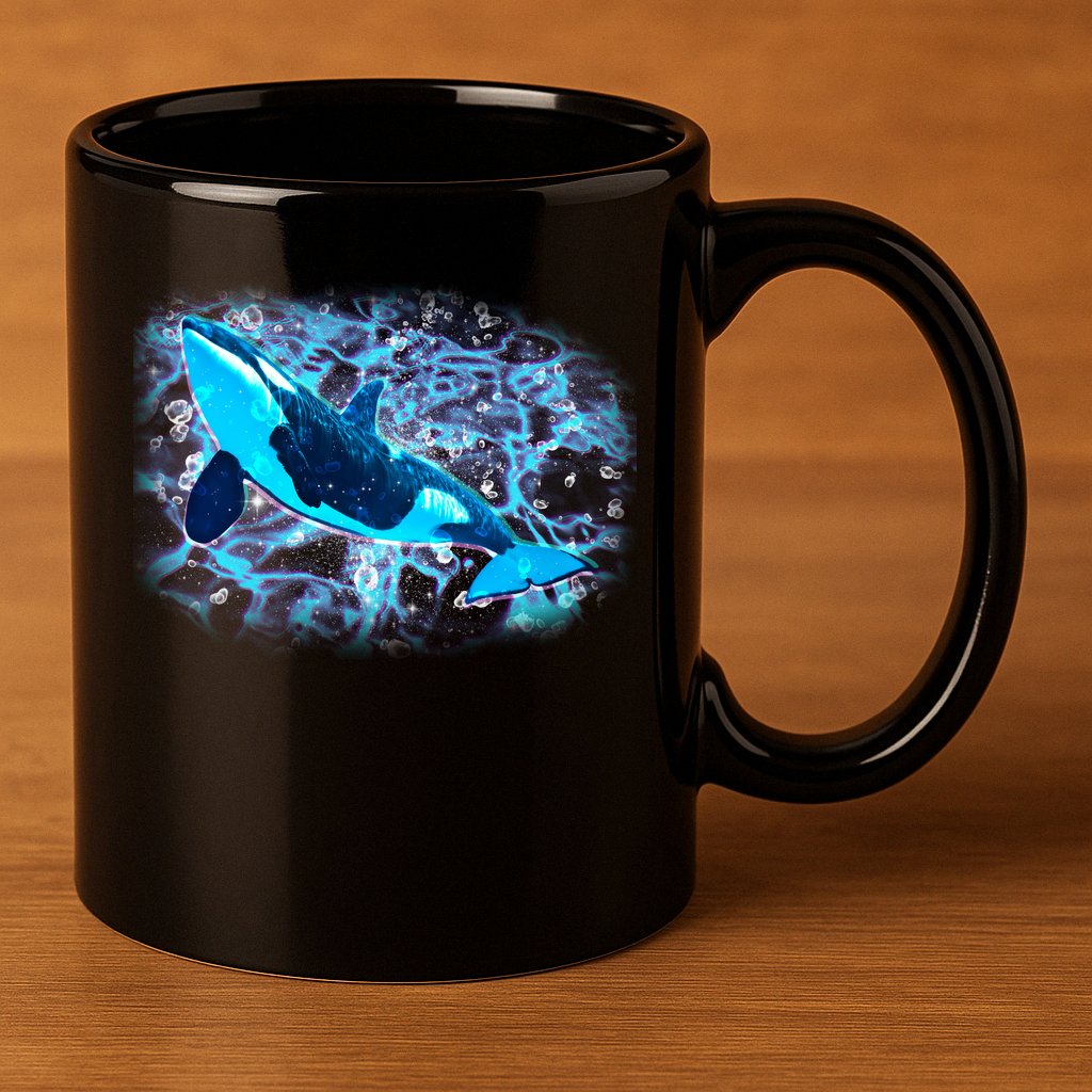 Sea Life Whale 11oz C Handle Ceramic Mug