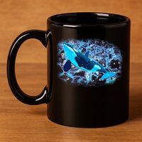 Sea Life Whale 11oz C Handle Ceramic Mug