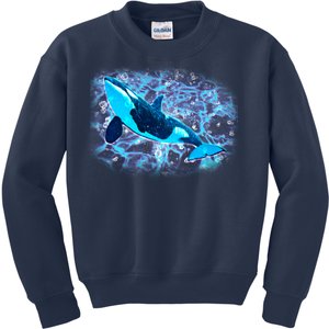 Sea Life Whale Kids Sweatshirt