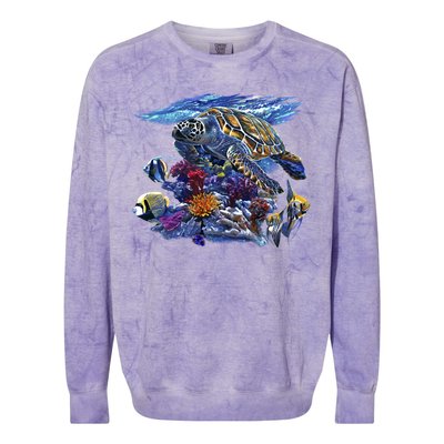 Sea Turtle Life Colorblast Crewneck Sweatshirt