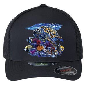 Sea Turtle Life Flexfit Unipanel Trucker Cap