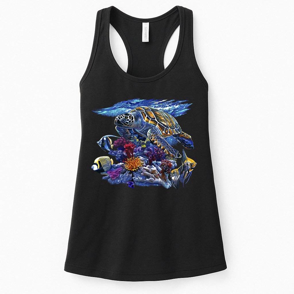 Sea Turtle Life Womens Tank Top