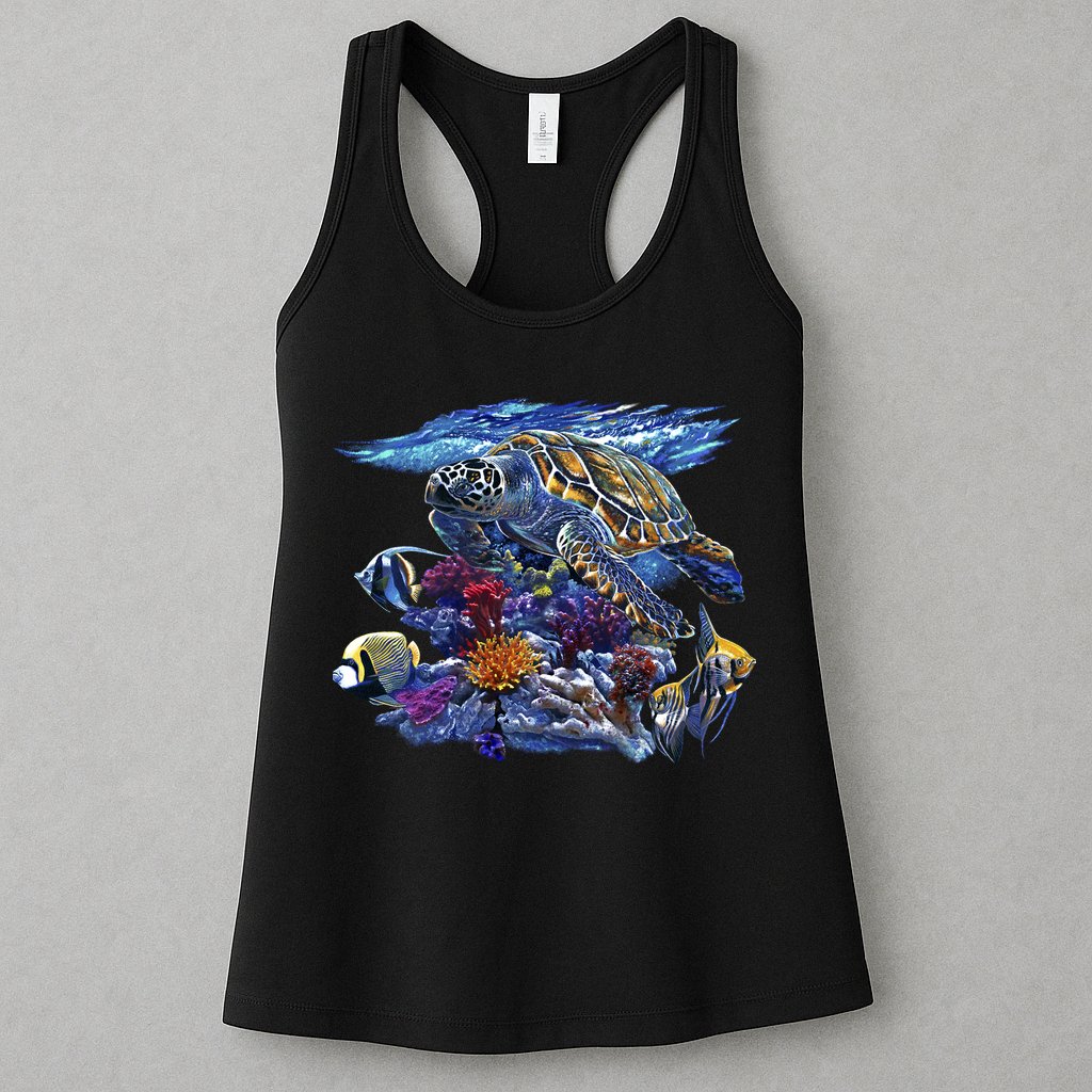 Sea Turtle Life Womens Tank Top