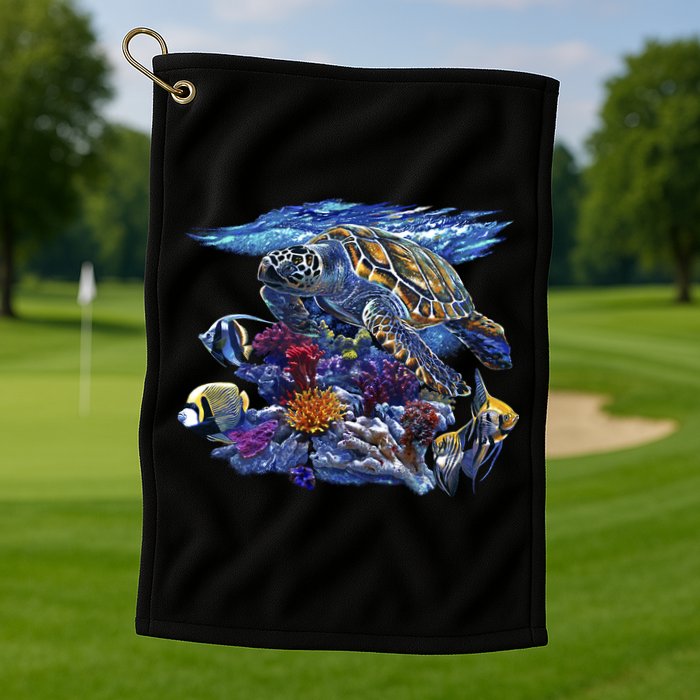 Sea Turtle Life Golf Towel
