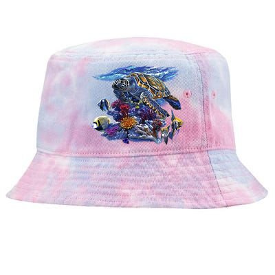 Sea Turtle Life Tie-Dyed Bucket Hat