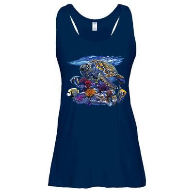 Sea Turtle Life Ladies Essential Flowy Tank