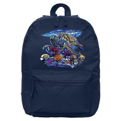 Sea Turtle Life 16 in Basic Backpack