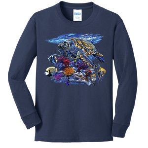 Sea Turtle Life Kids Long Sleeve Shirt