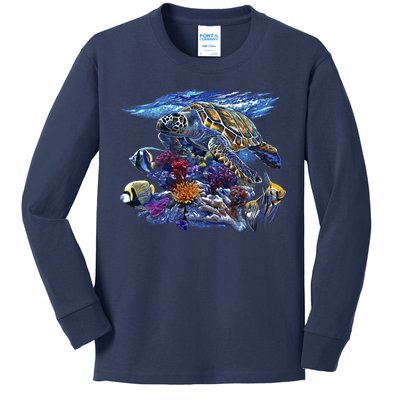 Sea Turtle Life Kids Long Sleeve Shirt