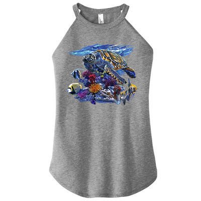 Sea Turtle Life Women’s Perfect Tri Rocker Tank