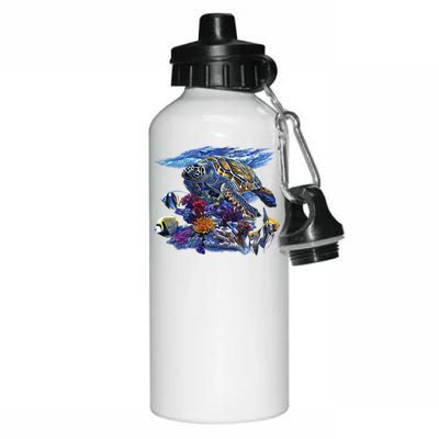 Sea Turtle Life Aluminum Water Bottle