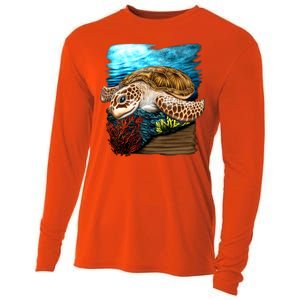 Sea Turtle Ocean Cooling Performance Long Sleeve Crew