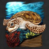 Sea Turtle Ocean Cool Comfort Performance Bucket Hat