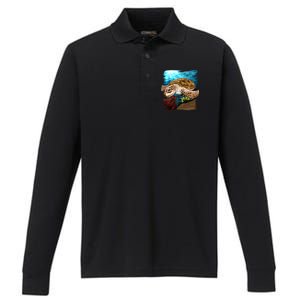 Sea Turtle Ocean Performance Long Sleeve Polo