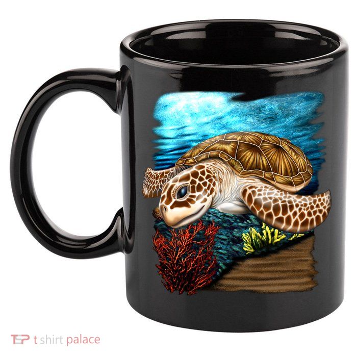 Sea Turtle Ocean 11oz C Handle Ceramic Mug
