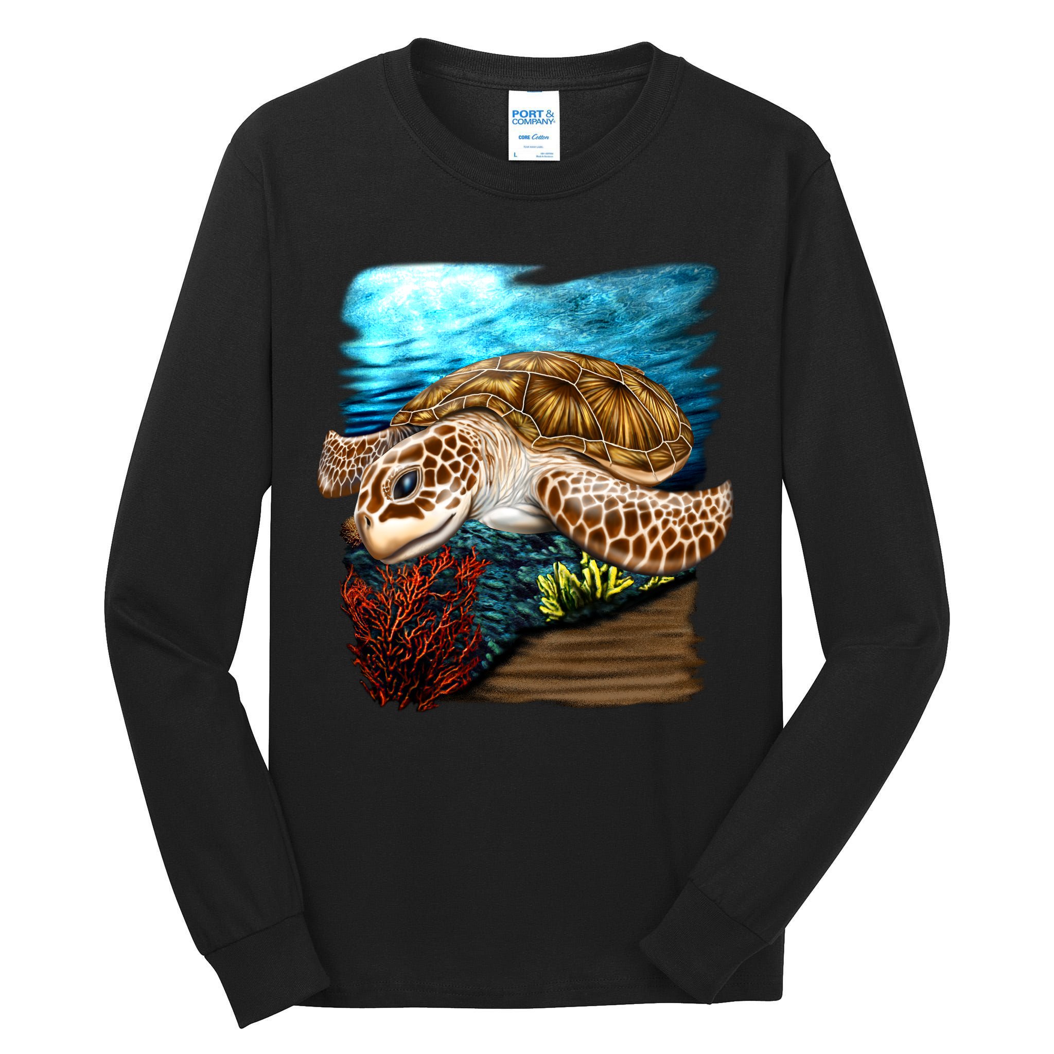 Sea Turtle Ocean Tall Long Sleeve T-Shirt