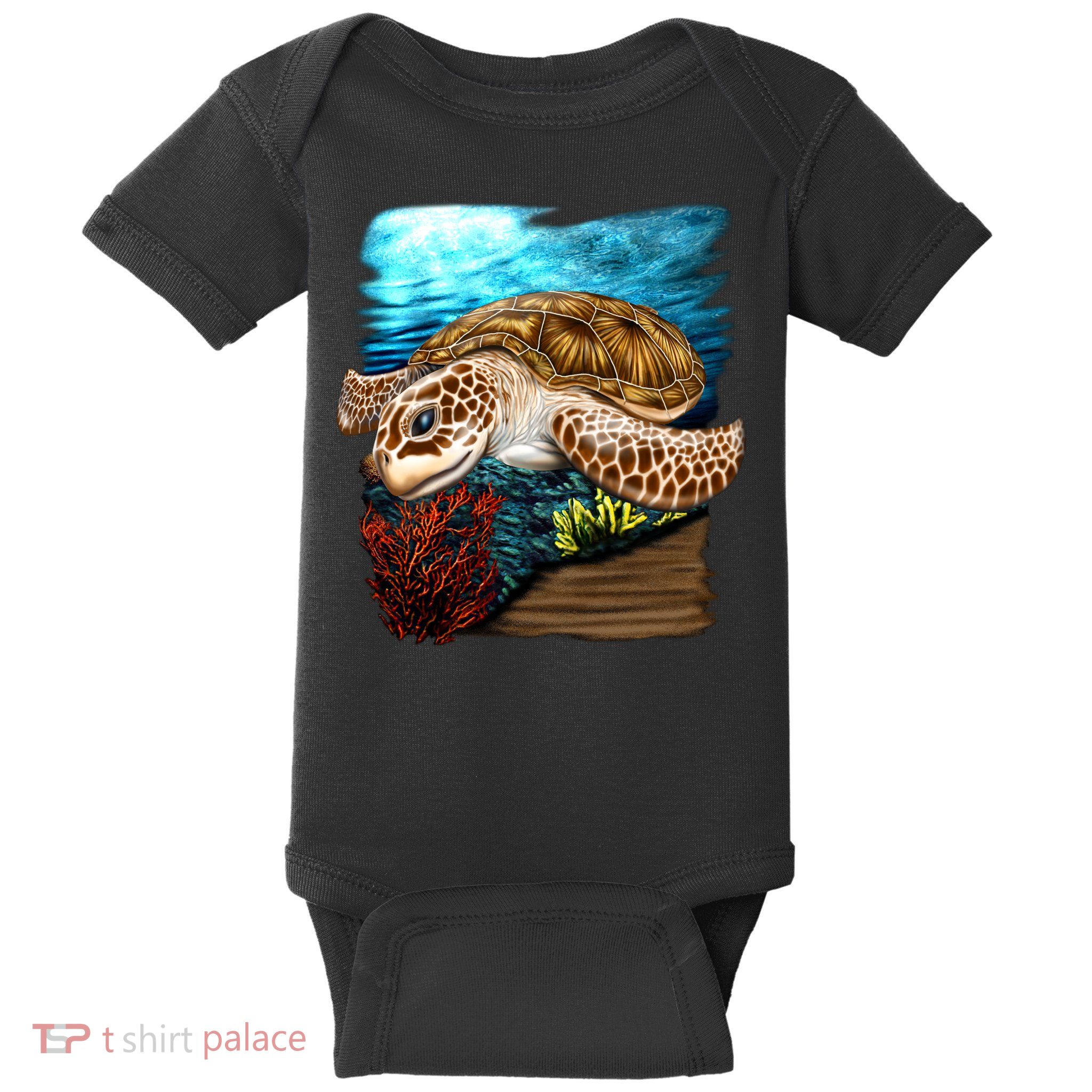 Sea Turtle Ocean Baby Bodysuit