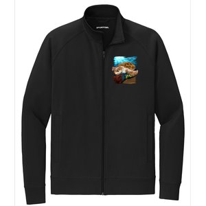 Sea Turtle Ocean Stretch Full-Zip Cadet Jacket