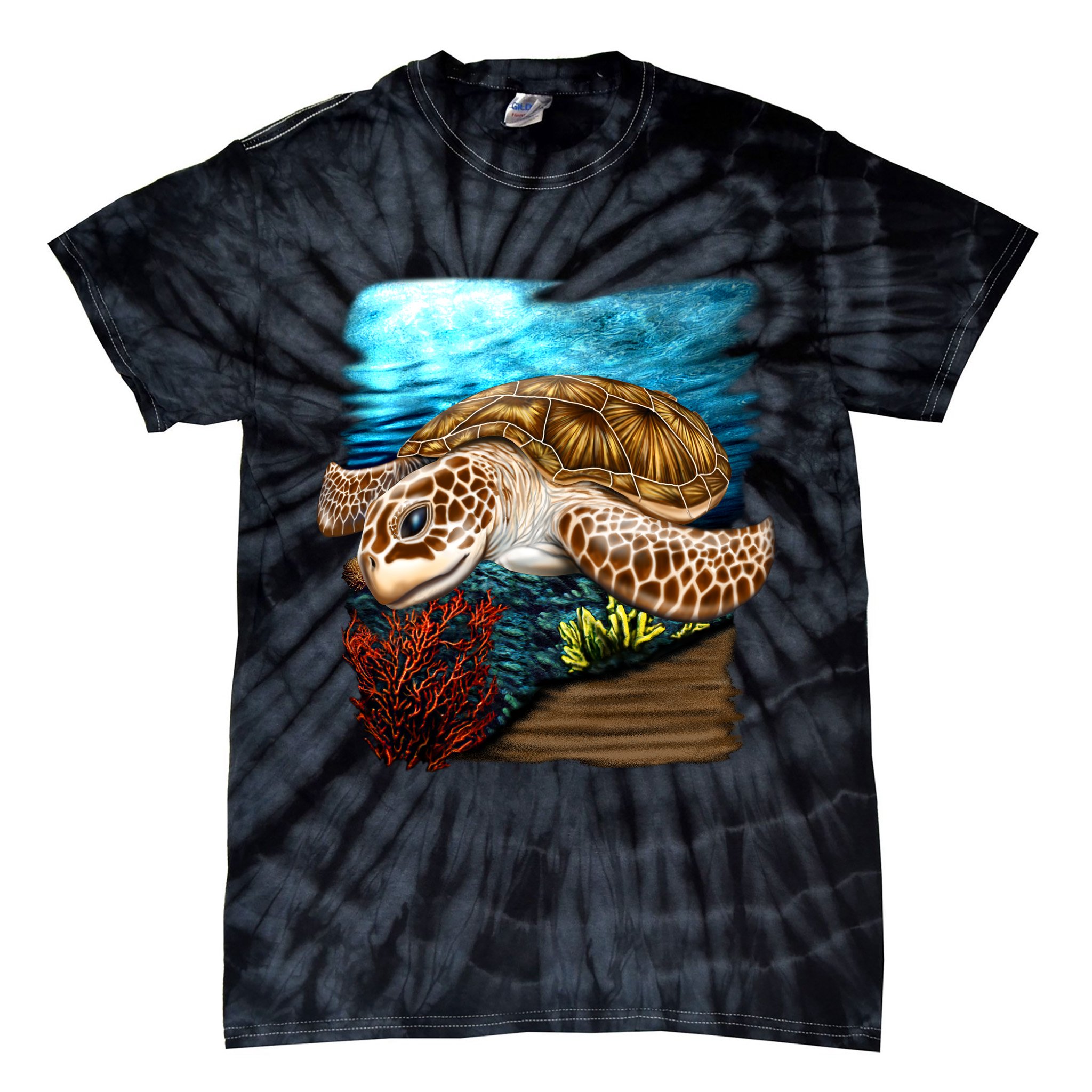 Sea Turtle Ocean Tie-Dye T-Shirt