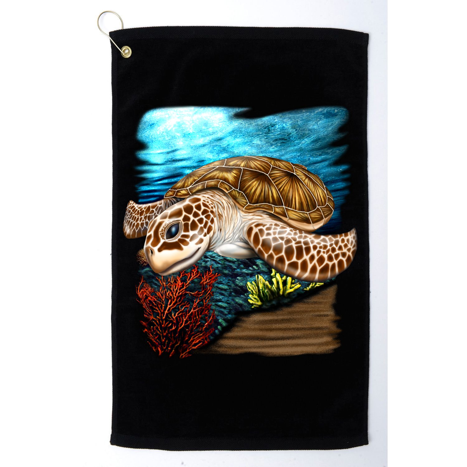 Sea Turtle Ocean Golf Towel