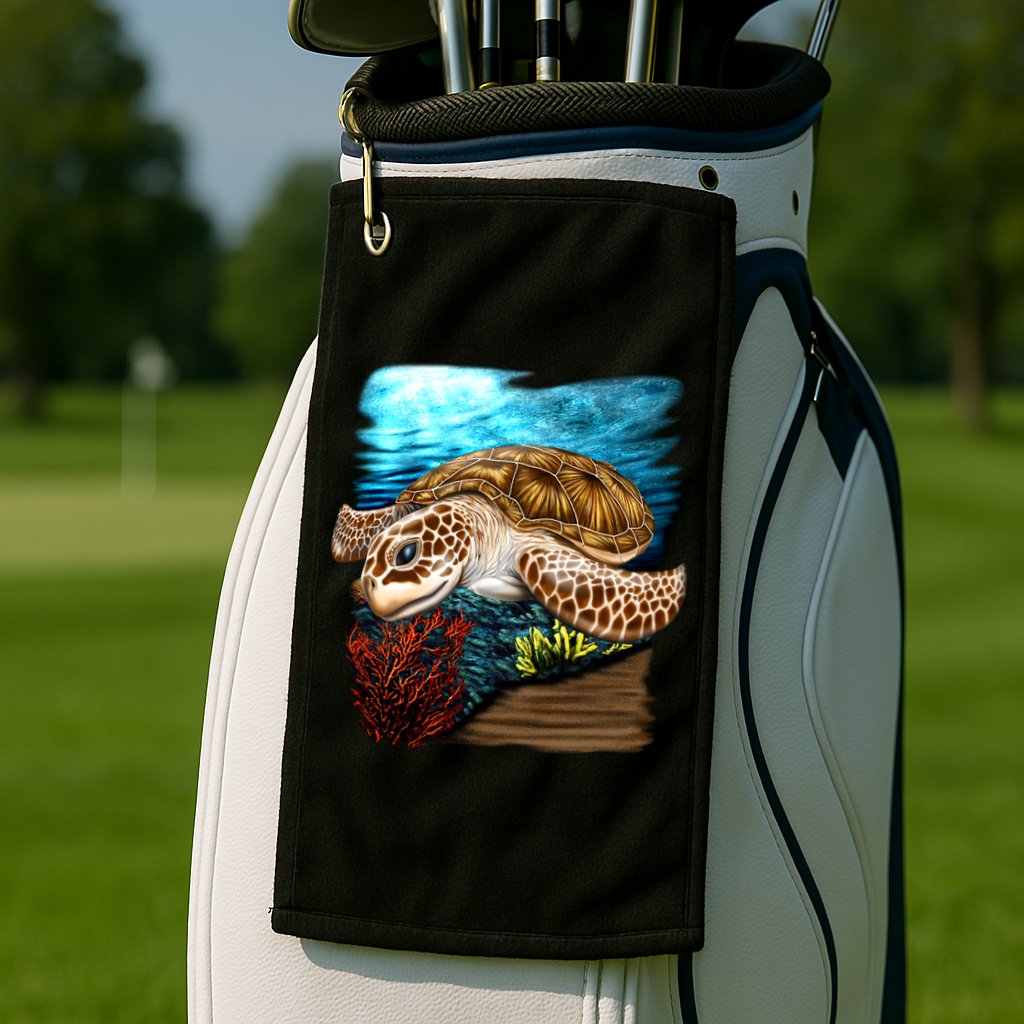 Sea Turtle Ocean Golf Towel