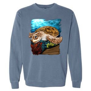 Sea Turtle Ocean Garment-Dyed Sweatshirt