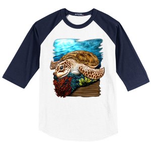 Sea Turtle Ocean Baseball Sleeve Shirt