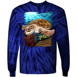 Sea Turtle Ocean Tie-Dye Long Sleeve Shirt