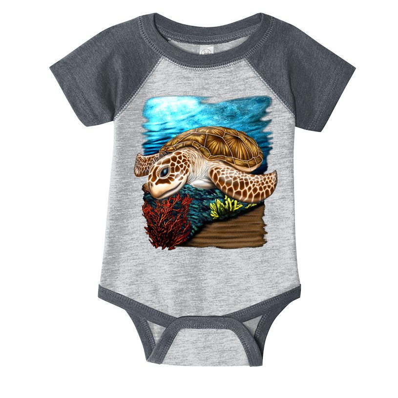 Sea Turtle Ocean Infant Baby Jersey Bodysuit