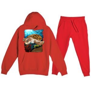 Sea Turtle Ocean Premium Hooded Sweatsuit Set