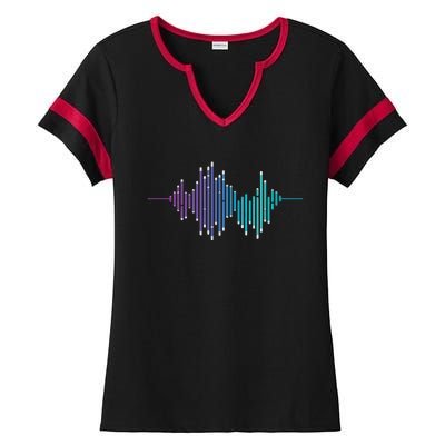 Sound Engineer Audio Music Equalizer Audio Specialist Ladies Halftime Notch Neck Tee