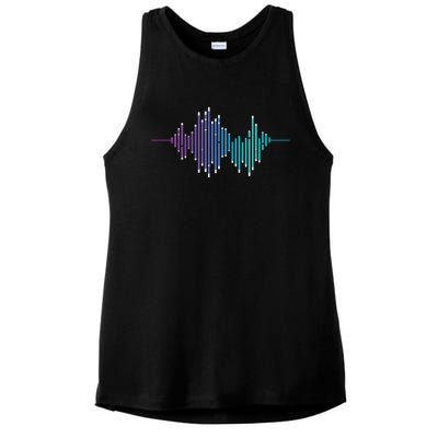 Sound Engineer Audio Music Equalizer Audio Specialist Ladies PosiCharge Tri-Blend Wicking Tank