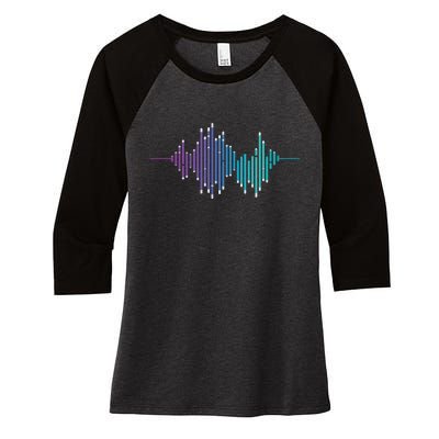 Sound Engineer Audio Music Equalizer Audio Specialist Women's Tri-Blend 3/4-Sleeve Raglan Shirt